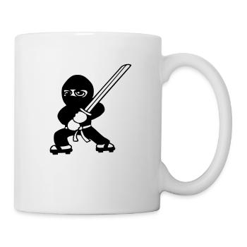 ninja katana - Mug - white - Right