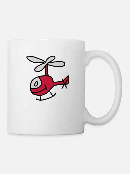 Helicopter - Tasse - Weiß