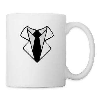 krawatte - Tasse - Weiß - Rechts