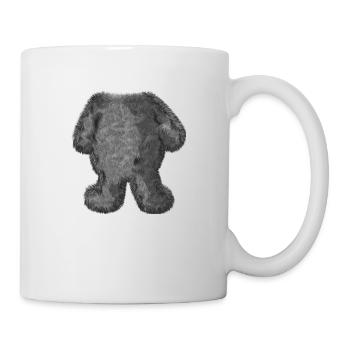 Körper zum Anziehen: Bärchen (mit Pelz) - Tasse - Weiß - Rechts