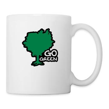 Go Green - Mug blanc - blanc - Droite