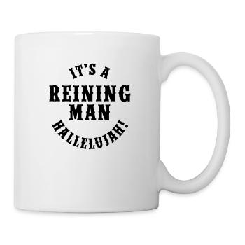 C'est un homme Reining - Mug blanc - blanc - Droite