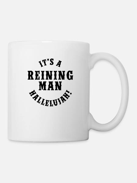 E 'Un Uomo Reining - Tazza - bianco