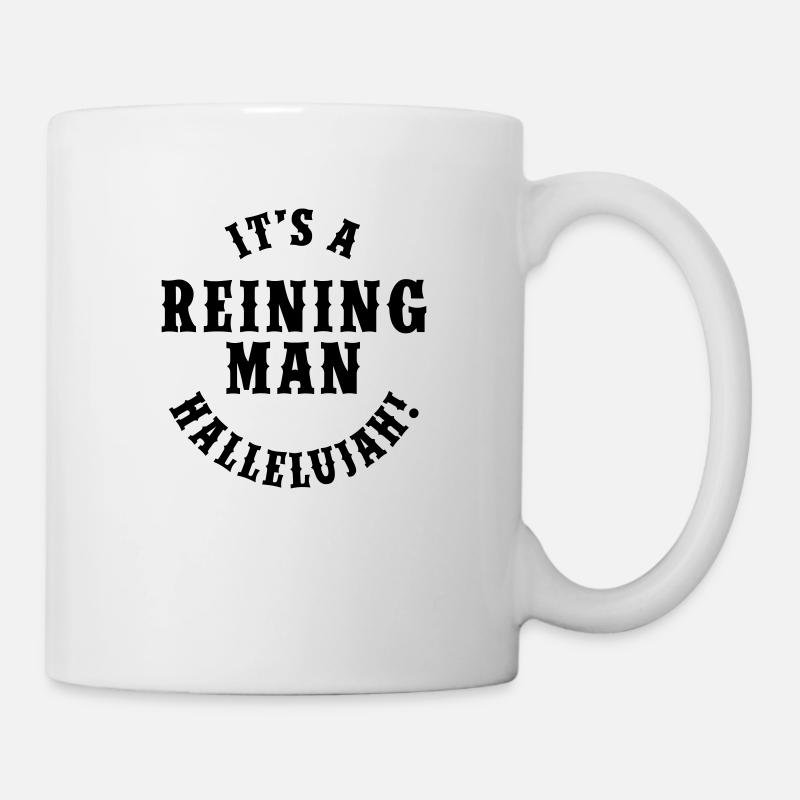 E 'Un Uomo Reining - Tazza - bianco