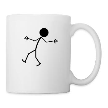 Happy Man - Tasse - Weiß - Rechts