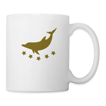 Delfin - Tasse - Weiß - Rechts