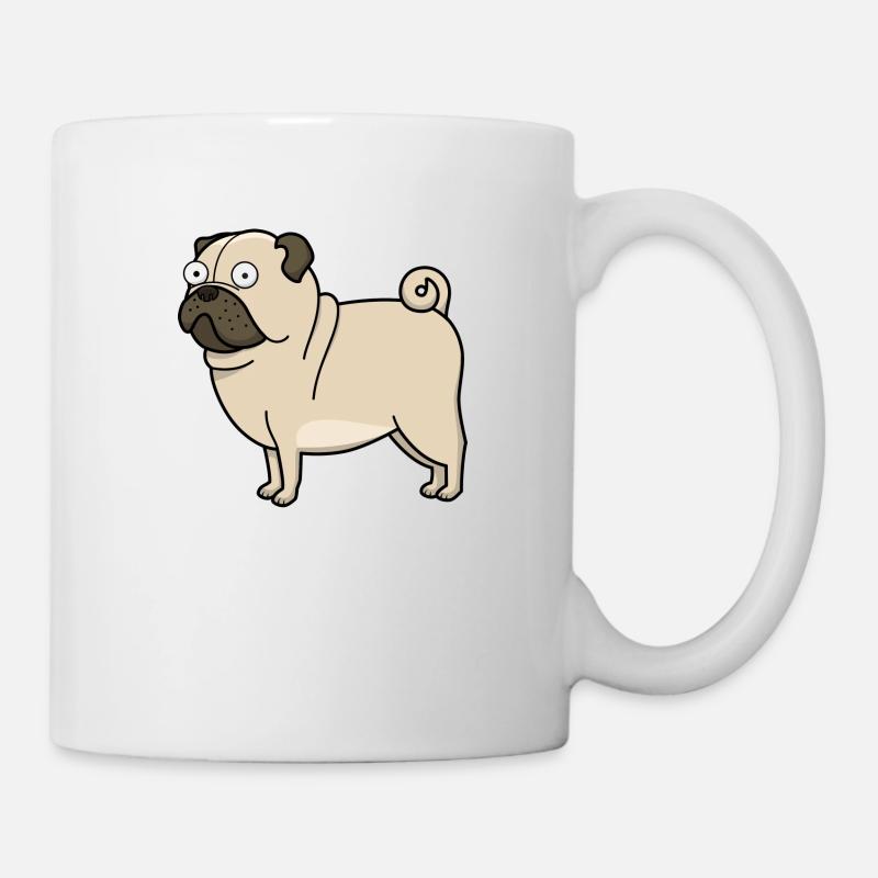 Derp Pug - Tasse - Weiß