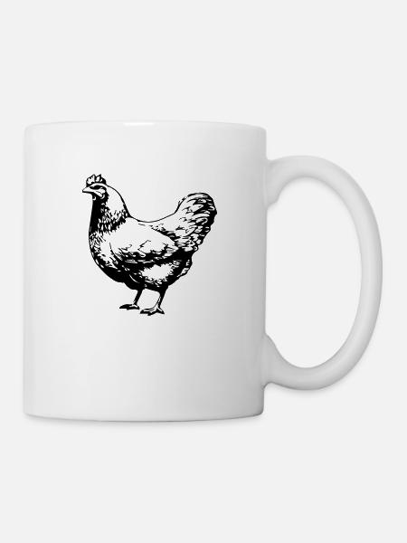 chicken - Tasse - Weiß