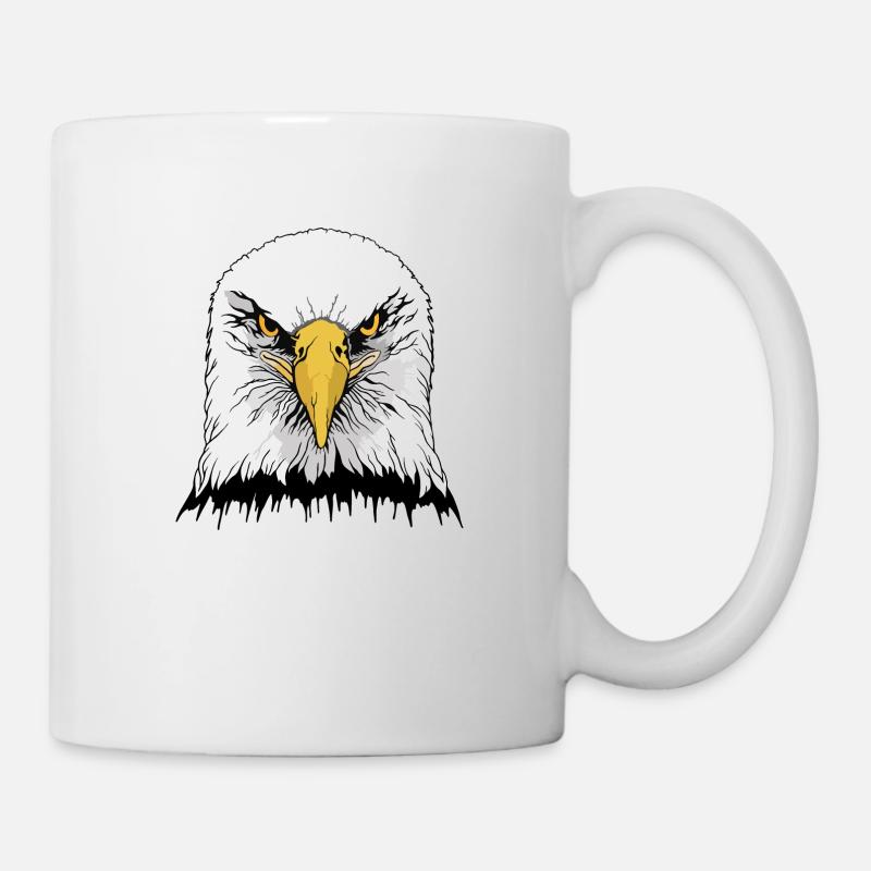 Eagle head - Tasse - Weiß