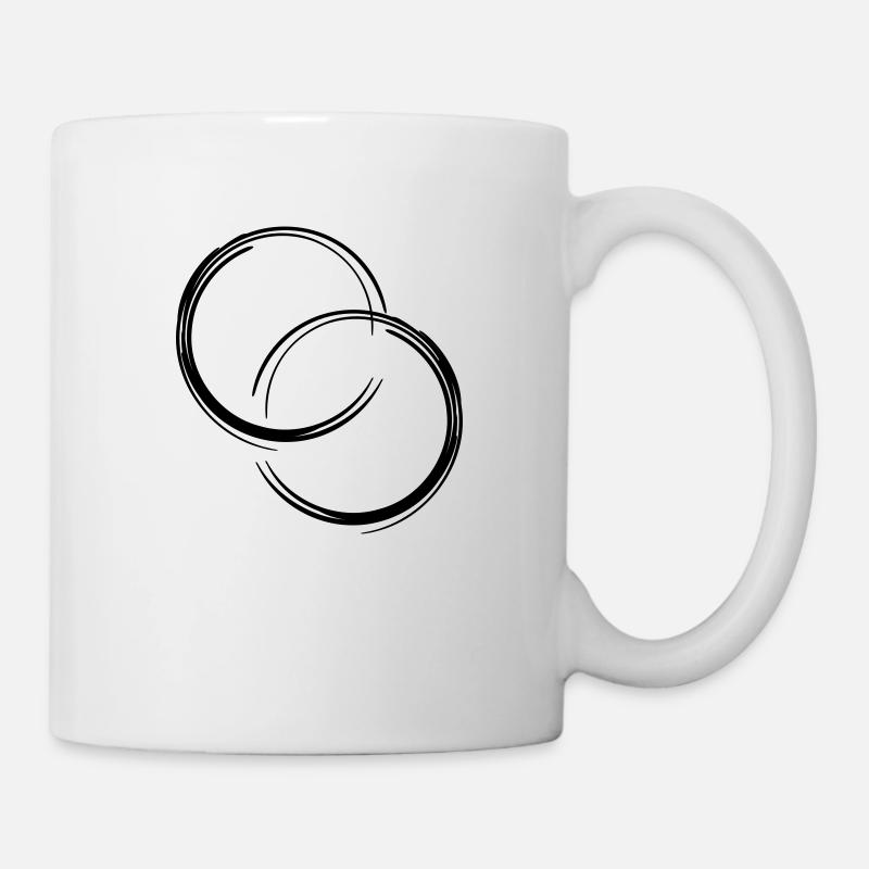 Circles - Tasse - Weiß