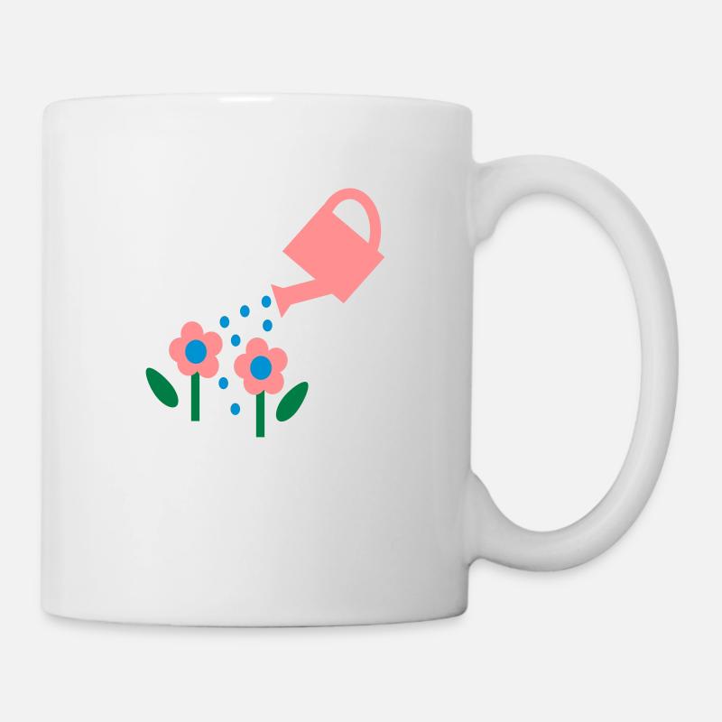 Gießkanne - Tasse - Weiß