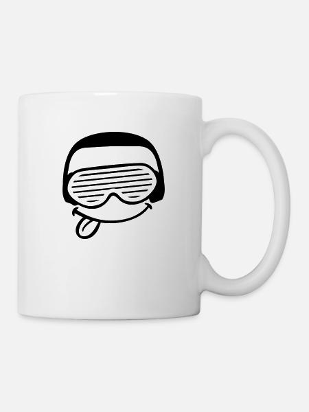 Funky DJ Face - Tasse - Weiß