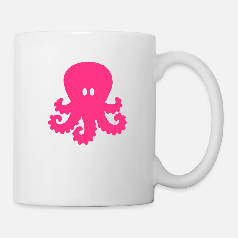 Krake - Tasse - Weiß