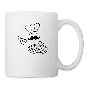 pizza - Mug blanc - blanc - Droite
