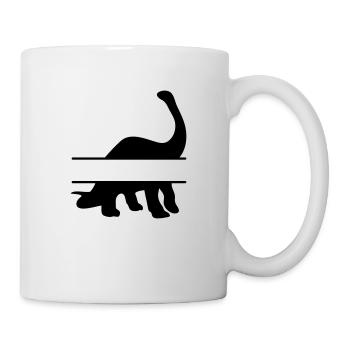 Dinosaurs - own text, own name - Mug - white - Right