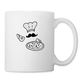 pizza chef - Mug blanc - blanc - Droite