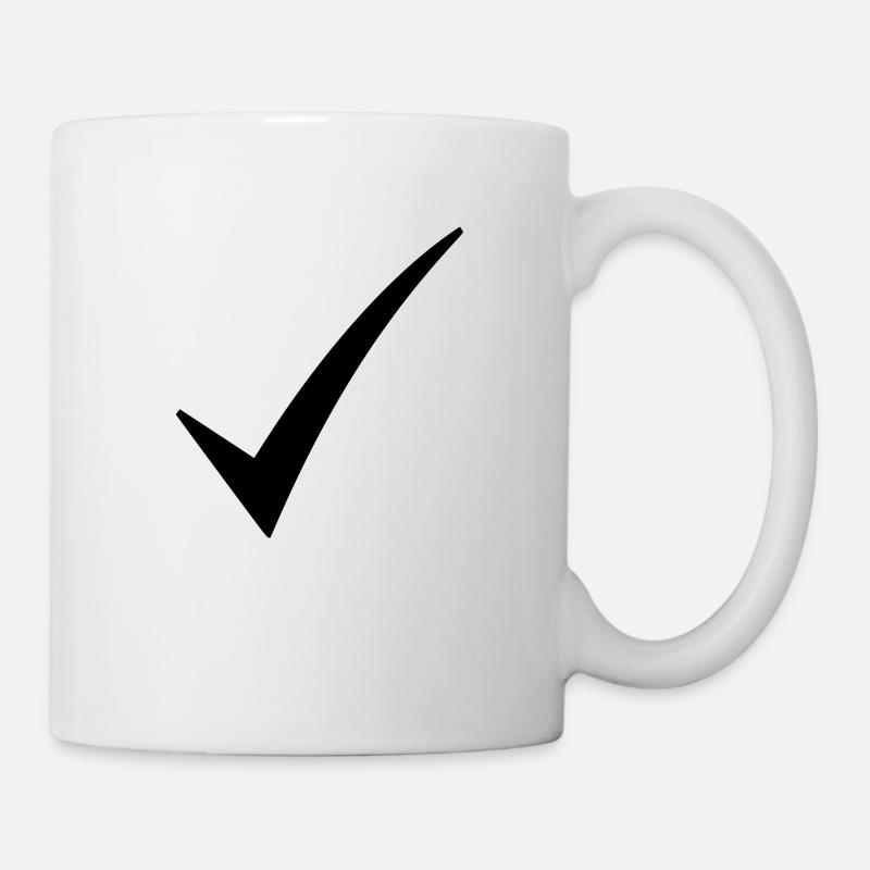 check mark - Mug - white