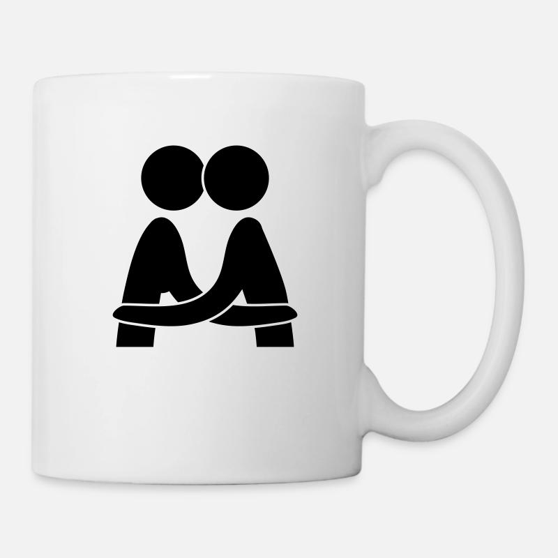 Kiss - Tasse - Weiß