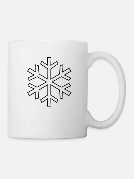 snowflake - Tasse - Weiß