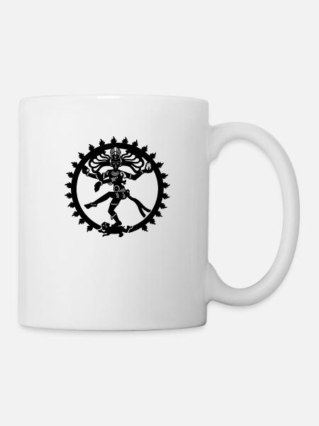 shiva zen india god of dance yoga zen - Tasse - Weiß
