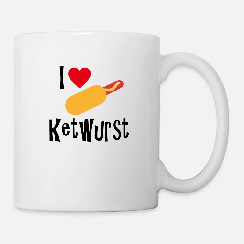 Ketwurst Wurst Ossi DDR Produkt Geschenk Ostalgie - Tasse - Weiß
