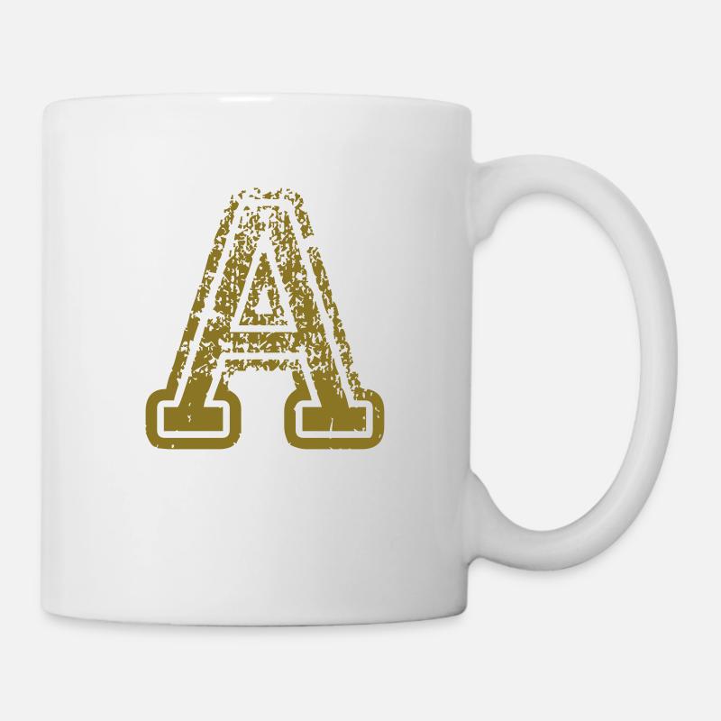 A - Buchstabe - Tasse - Weiß