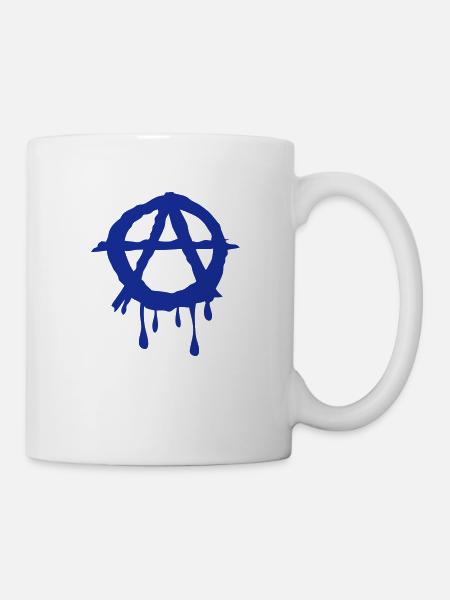a anarchy logo 602 - Tasse - Weiß
