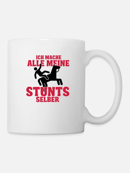 Ich mache alle meine Stunts selber - Tasse - Weiß
