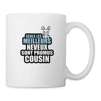 les meilleurs neveux sont promus cousin - Mug blanc - blanc - Droite