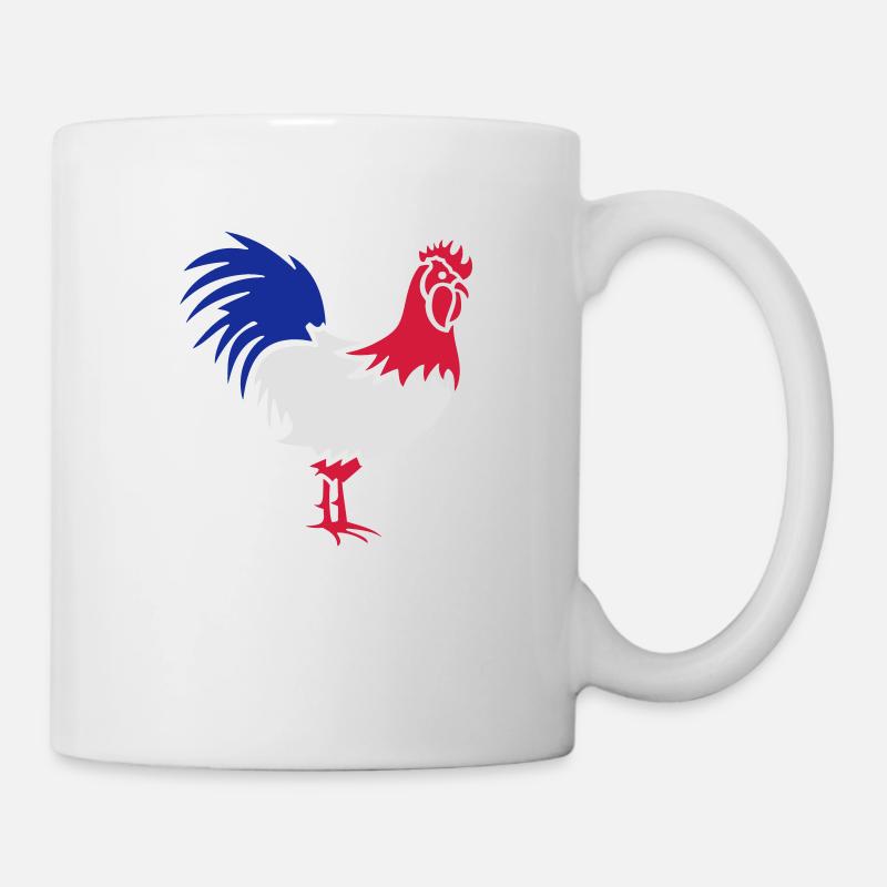 Hahn Frankreich - Tasse - Weiß