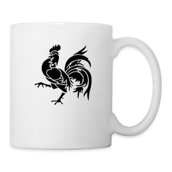 wallonia rooster bold walloon belgium - Mug - white - Right
