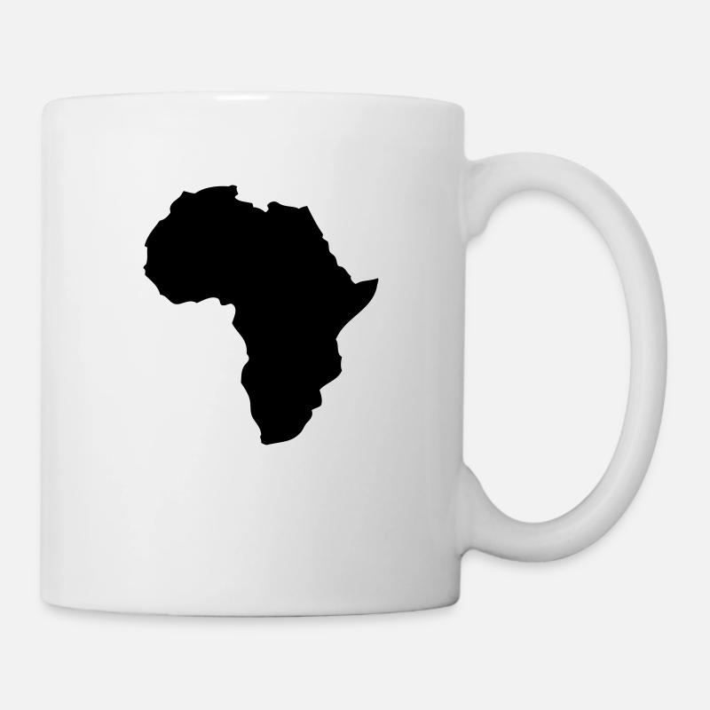 african continent map africa drawing afro - Mug - white