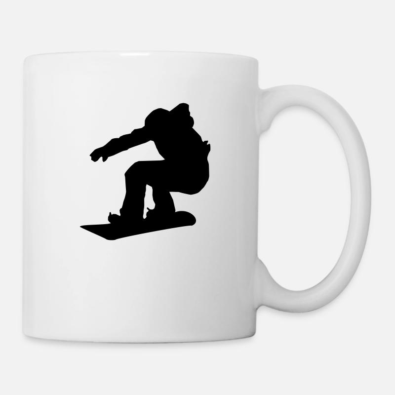 Snowboarder - Tasse - Weiß