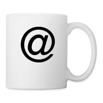 Email Icon - Tasse - Weiß - Rechts