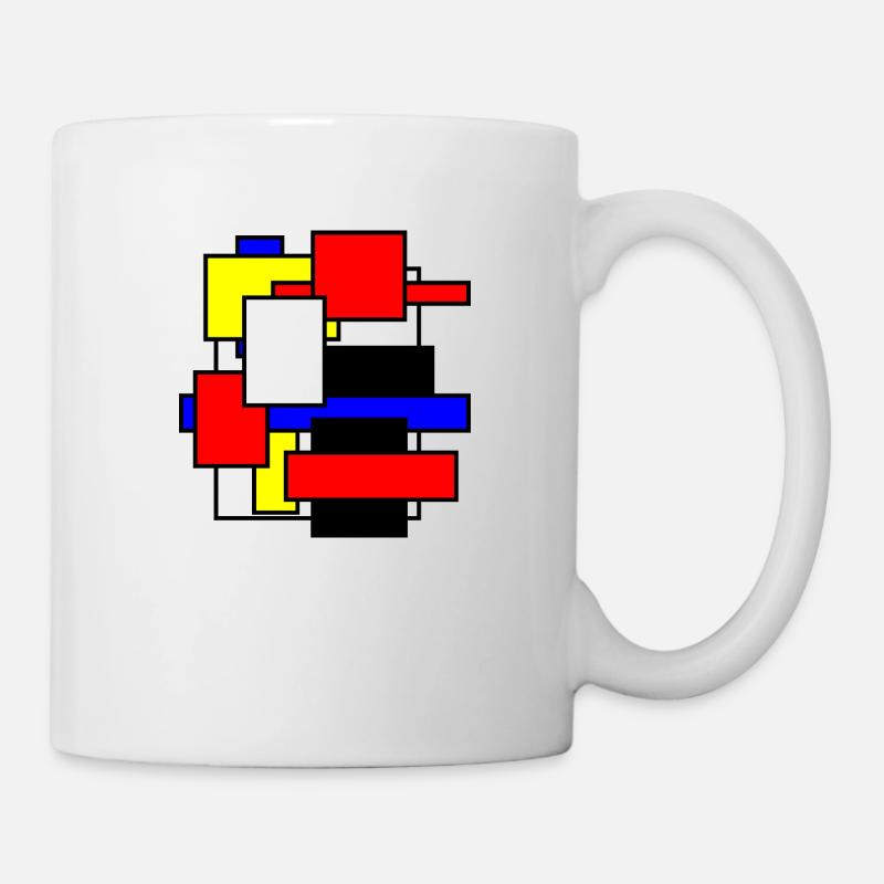 Mondrian Inpiration 2nd edition - Mug - white