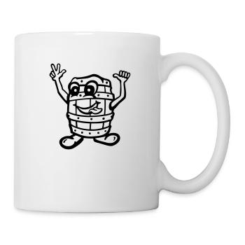 lustiges_fass - Tasse - Weiß - Rechts