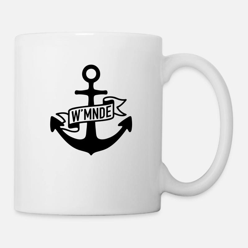 W'MNDE mein Heimat Hafen - Tasse - Weiß