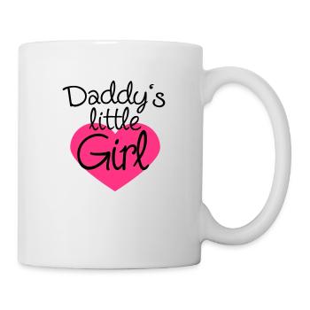 Daddys Little Girl Heart Logo - Mug - white - Right
