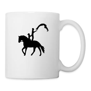 Voltigieren Dreierübung Überschlag rückwärts - Tasse - Weiß - Rechts