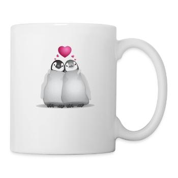 Penguin love - Tasse - Weiß - Rechts
