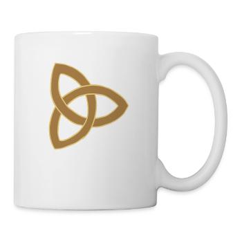 Color Customizable Celtic Triquetra Symbol Gift - Mug - white - Right