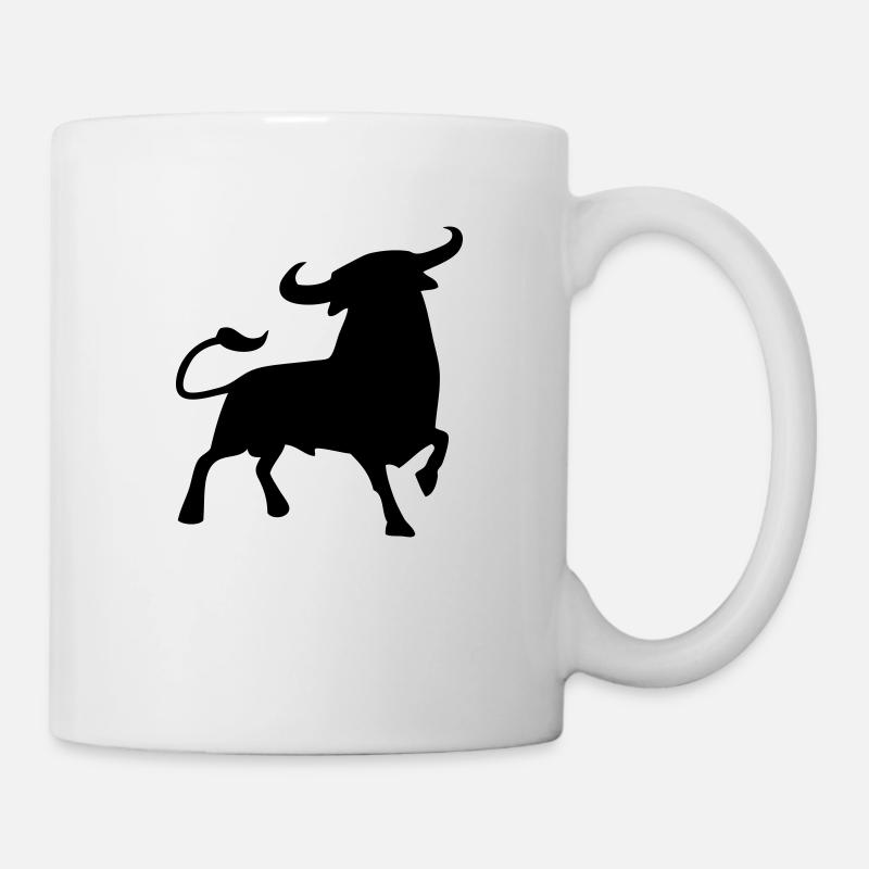 fighting bull andalusia spanish basque bull - Mug - white