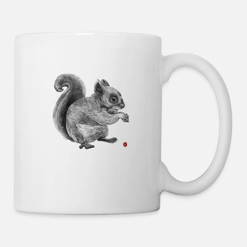 Eichhörnchen - Tasse - Weiß