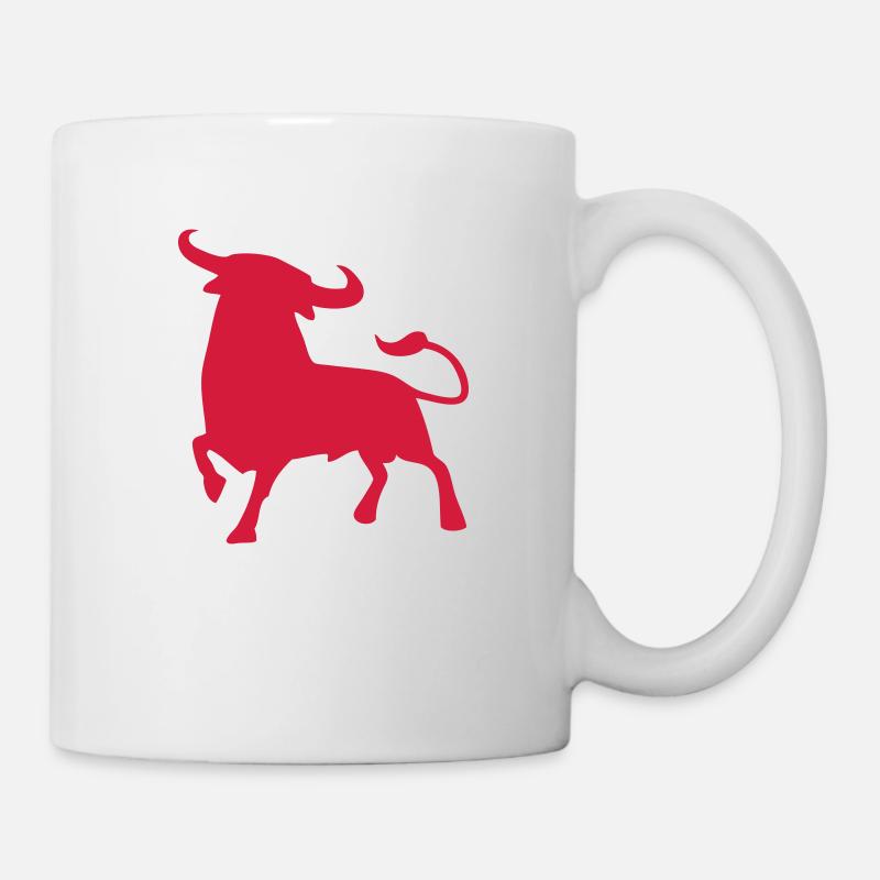 fighting bull andalusia spanish basque toro - Mug - white