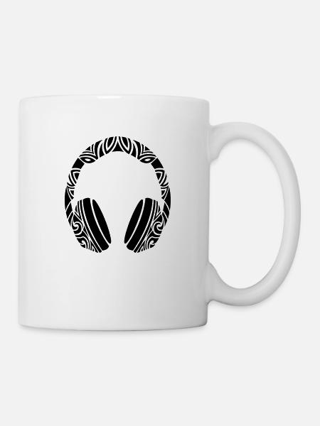 casque - Mug blanc - blanc