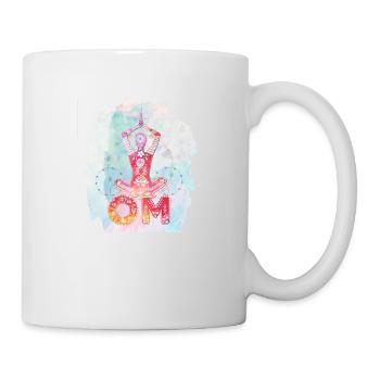 Om - Mug blanc - blanc - Droite