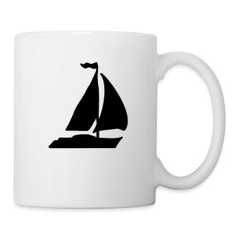 segelboot - Tasse - Weiß - Rechts