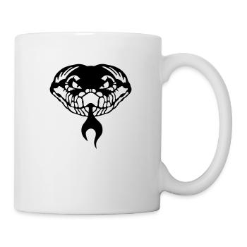 serpent tribal langue vipere 1202 - Mug blanc - blanc - Droite