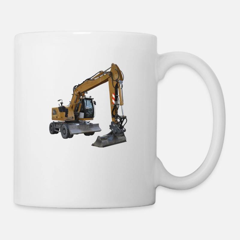 excavateur - Mug blanc - blanc