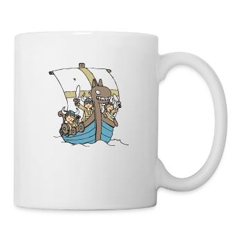 Viking Boat front - Mug blanc - blanc - Droite
